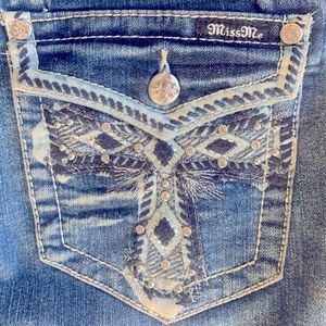 Miss Me Easy Boot Jeans. Size 34 W 34 L